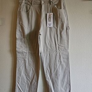 Vanilla Star Women's Flare Jeans in Beige